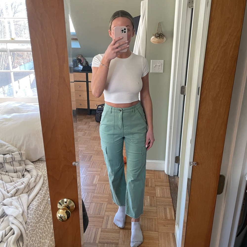 Hollister light green cargo plant
